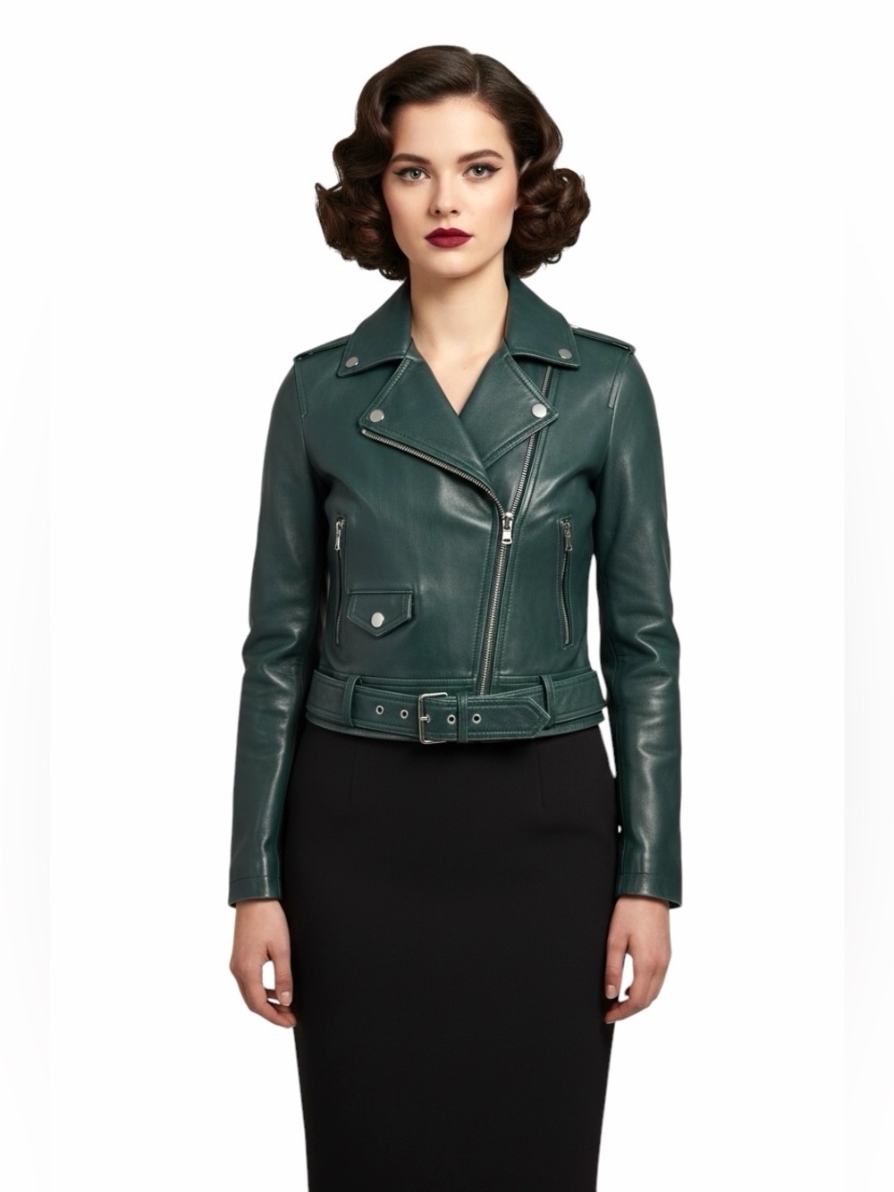 PARKER Cooper Leather Moto Jacket.